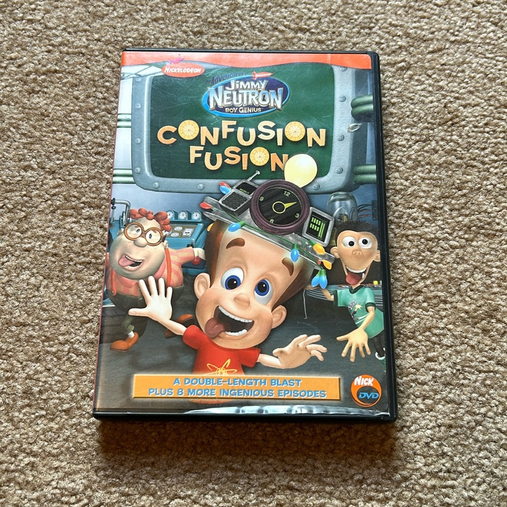Nickelodeon the adventure of Jimmy neutron boy genius Confusion fusion DVD